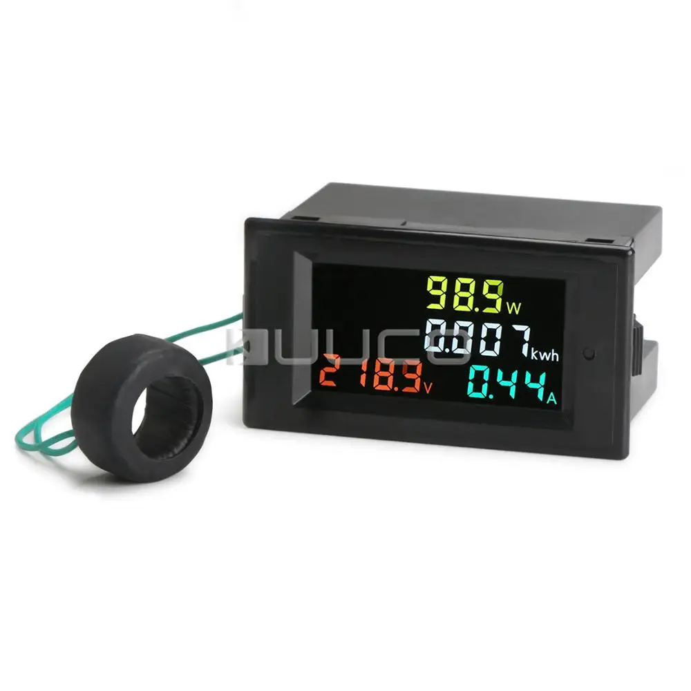 

5 PCS/LOT Multimeter AC 80~300V/100A Digital Meter Multifunction Panel Meter AC 110~220V Tester/Monitor + Current Transformer