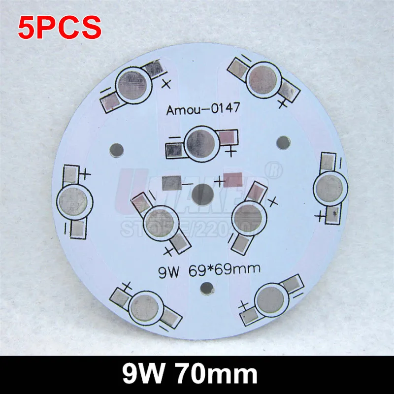 1W 3W 5W 7W 9W 12W 15W 18W 21W 24W 30W LED tracking light board, aluminum plate base, LED PCB board for high power led chip