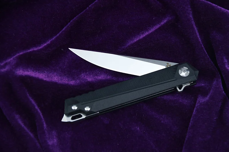 LEMIFSHE Flipper JK3311-G10 D2 lama in acciaio G10 + manico in acciaio tasca da caccia all'aperto cucina coltello pieghevole per frutta strumento EDC
