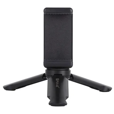 PULUZ Mini Draagbare Opvouwbare Plastic Stand Statief Statief & Universele Telefoon Klem Beugel Smartphones Houder Clip voor xiaomi, huawei