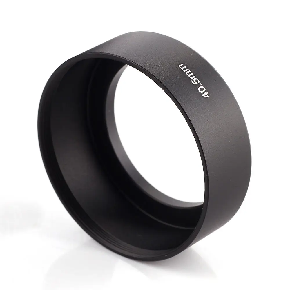 Universal Metal 40.5mm Lens Hood Sun Shade Screw in Camera 40.5 mm Filter Black