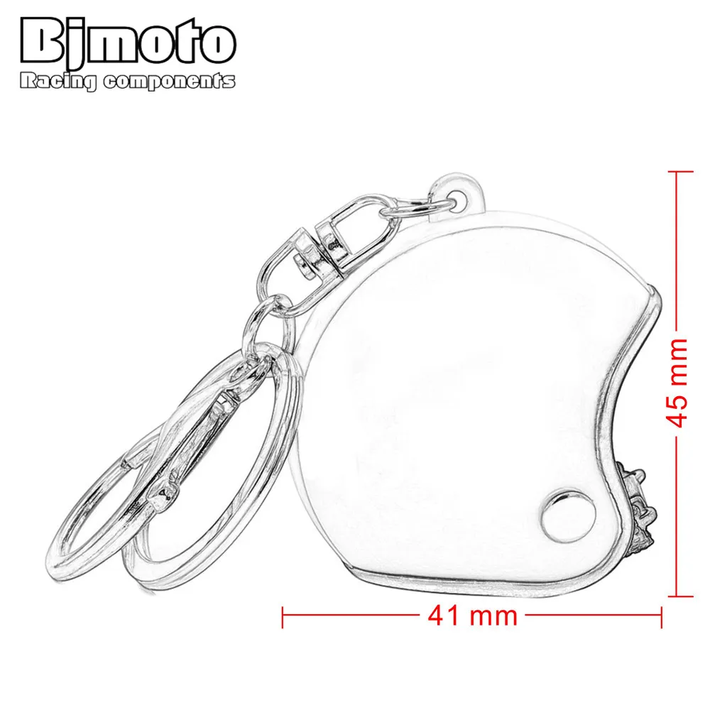 BJMOTO Fashion Car Motorcycle Helmet Keychain Key Chains Mini Motorcycle Pendant Keyring Men Motor Accessories