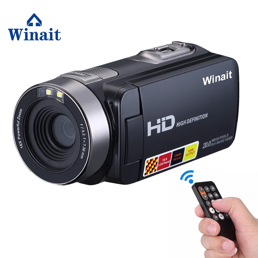 

Winait Full HD 1080P Digital Video Camera High-Quality Nigh Vision Camera Fotografica 24MP With 16X Digital Zoom