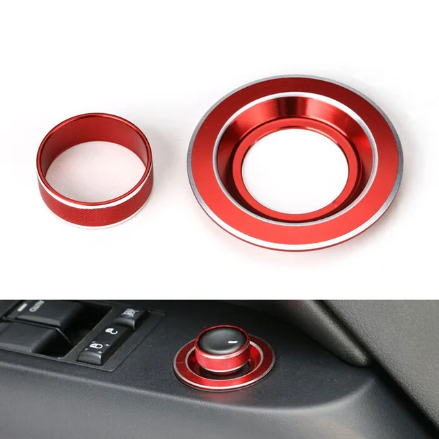 2Pcs Car Rearview Mirror Switch Button Knob Cover Trim Sticker For Jeep Patriot Compass Car-styling Auto Accessories