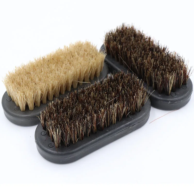 1pcs 38x87mm Wenwan 신발 청소 부팅 브러시 돼지 강모 나무 손잡이와 부드러운 하드 브러시 휴대용 홈 클리너 연마 도구