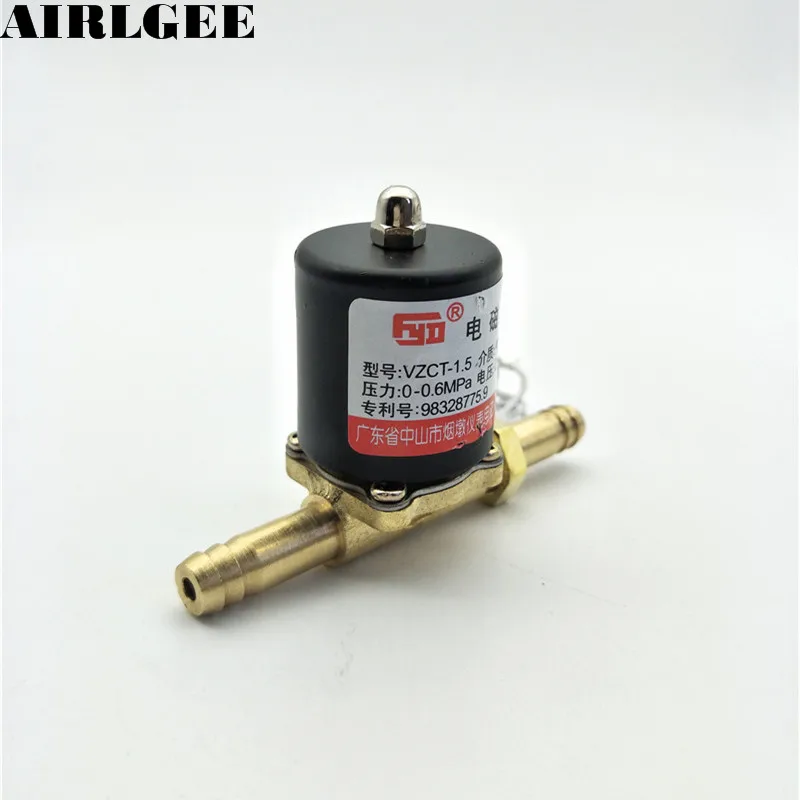 

VZCT-1.5 Brass 2 Way Argon arc Welding Machines Solenoid Valve 0-0.6Mpa Air Water Oil Valve DC24V AC24V 36V 220V