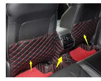 2017 2018  for SKODA KODIAQ Armrest Rear Seat Kick anti-kick Pad Cover Case stickers 3 pcs