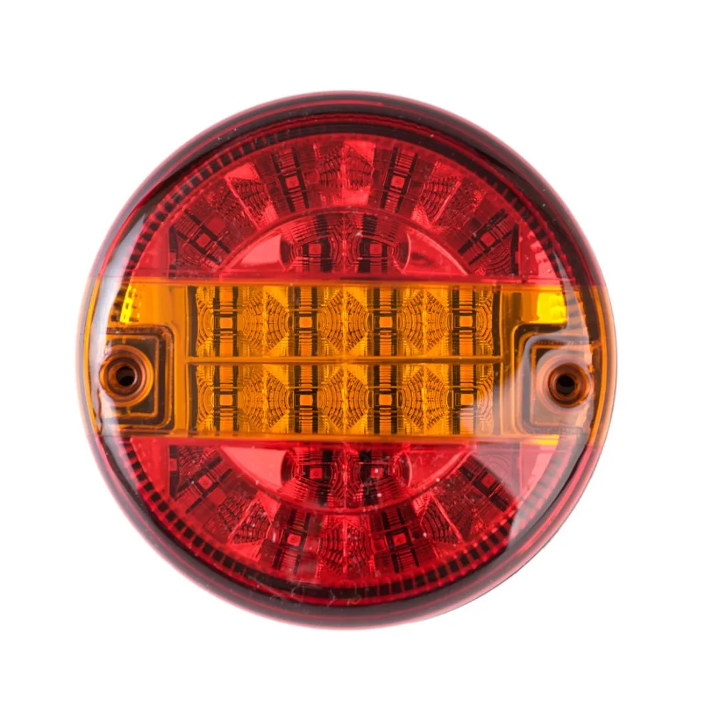 

1Pcs 140mm 12V/24V LED Waterproof Automobile Red Stop Tail Lights Amber Turning Signal Light Car Indicating Lamp Functional