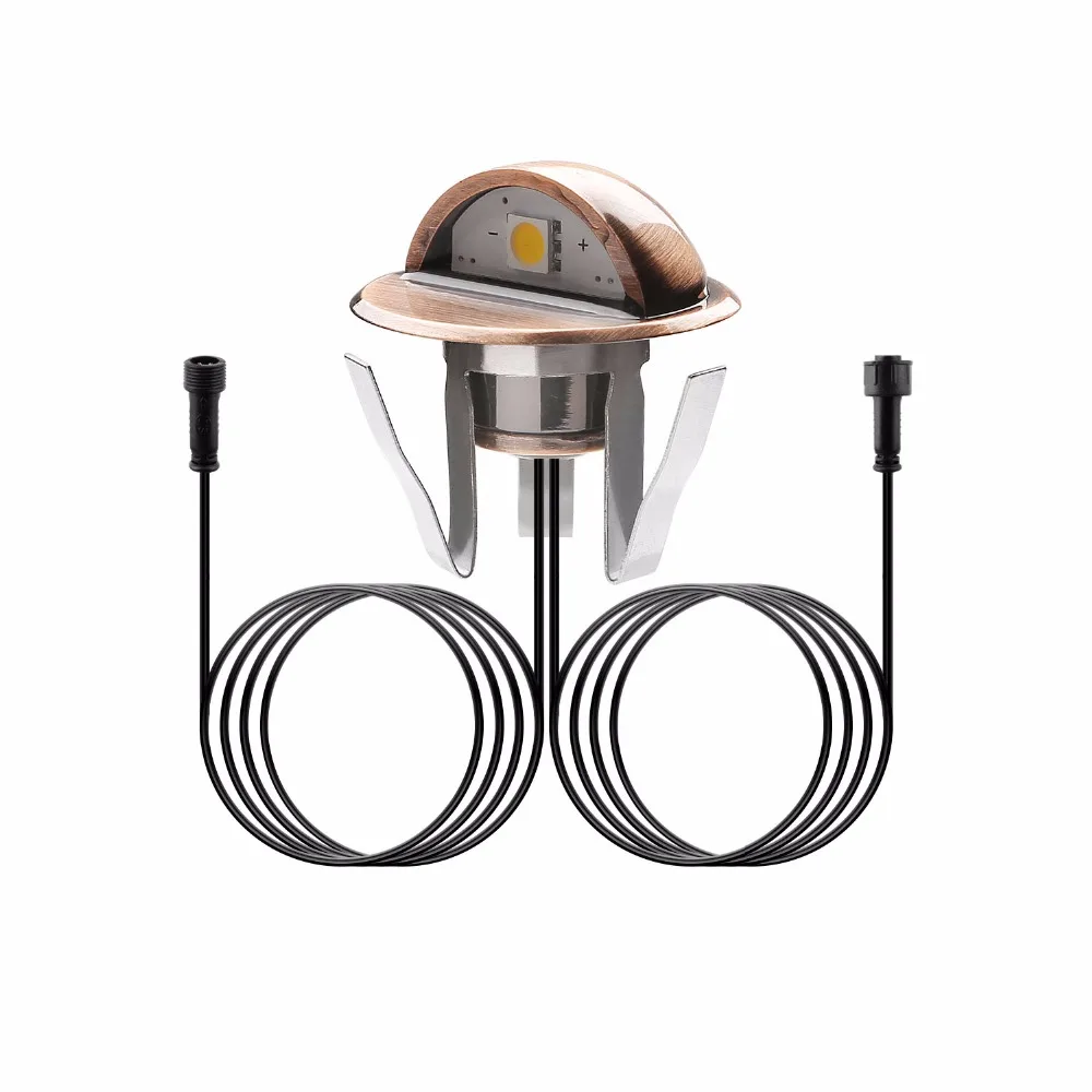 Halve Maan SMD5050 Led Stair Lights Low Voltage Outdoor Verzonken Landschap Pathway Yard Tuin Stap Vloer Lampen Waterdicht