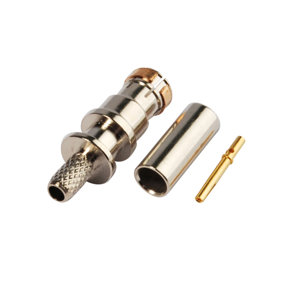 Eightwood 5PCS DAB DAB+ Antenna SMB Plug Male RF Coaxial Connector Adapter Crimp RG316 RG174 LMR100 Cable for Fakra RF Connector