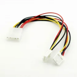 1pc 4 Pin Molex na podwójny 4 Pin Floppy moc pc Y przejściówka rozgałęziająca przewód łączący do stacja dyskietek FDD 20cm