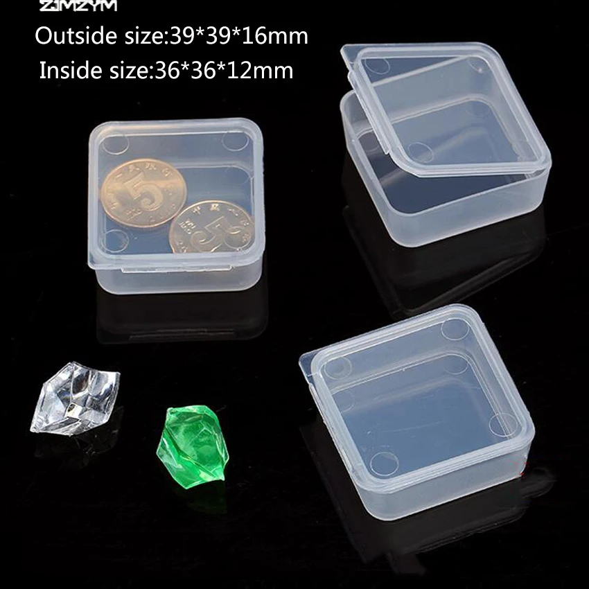 1PC Neue rechteck Tragbare Schmuck Werkzeug Box Container Ring Elektronische Teile Schraube Perlen Komponente Lagerung Box