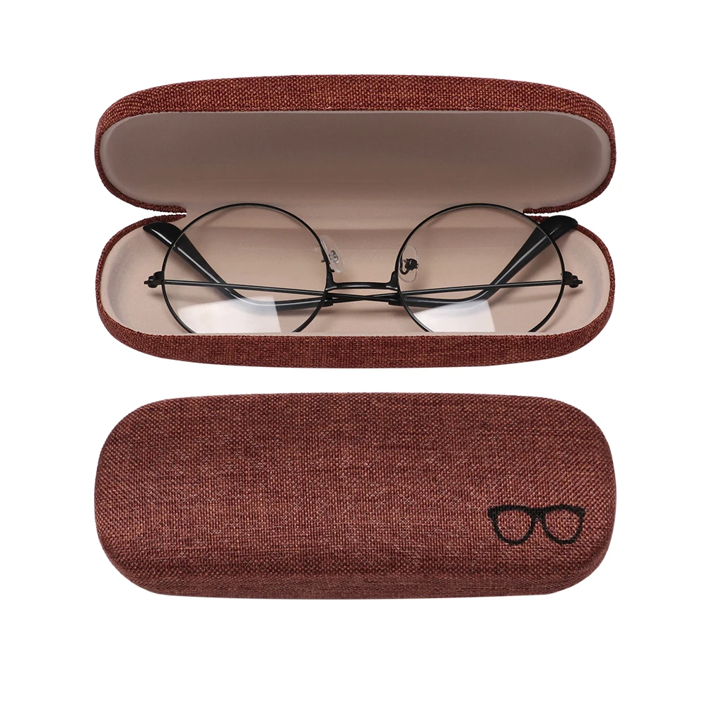1PC Classical Fashion Men Women Kids Leather Eye Glasses Hard Shell Protector Reading Eyewear Case Portable Sunglasses Box Case