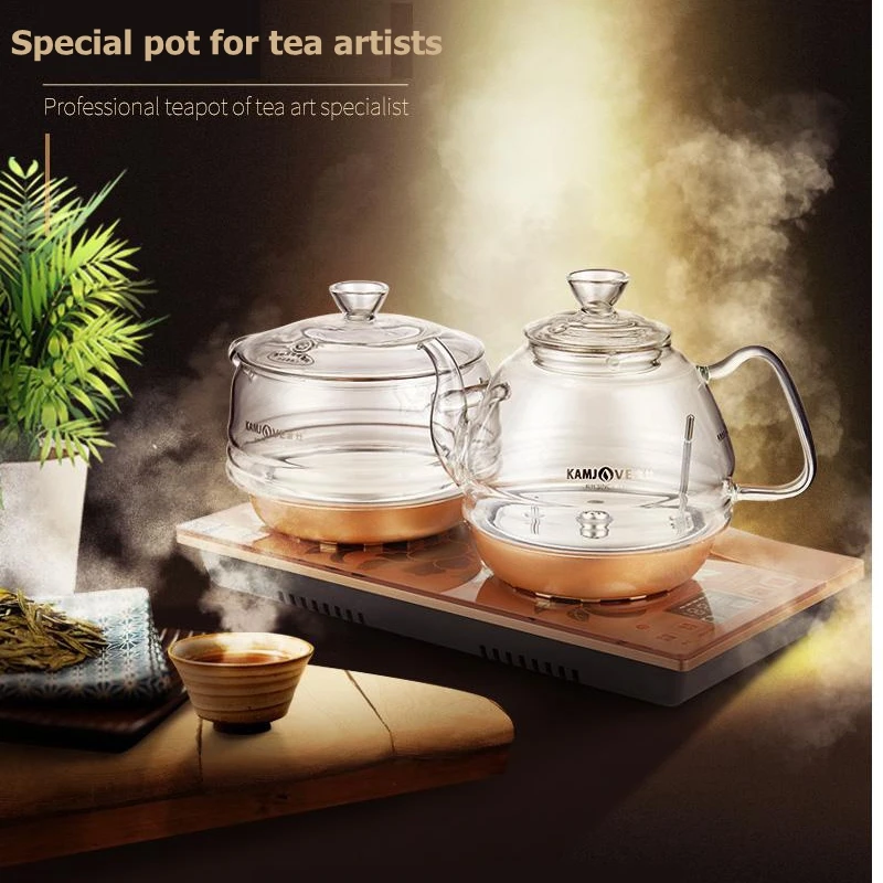 KAMJOVE-Intelligent Fountain Type Tea Pot, Water Supply, Electric Tea Art Stove Kettle, Health Smart Electric Tea Pot