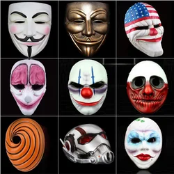 Payday 2 Mask Resin The Heist Dallas/Wolf/Chains/Hoxton Cosplay Halloween Horror Clown Masquerade Cosplay Carnaval Costume Props
