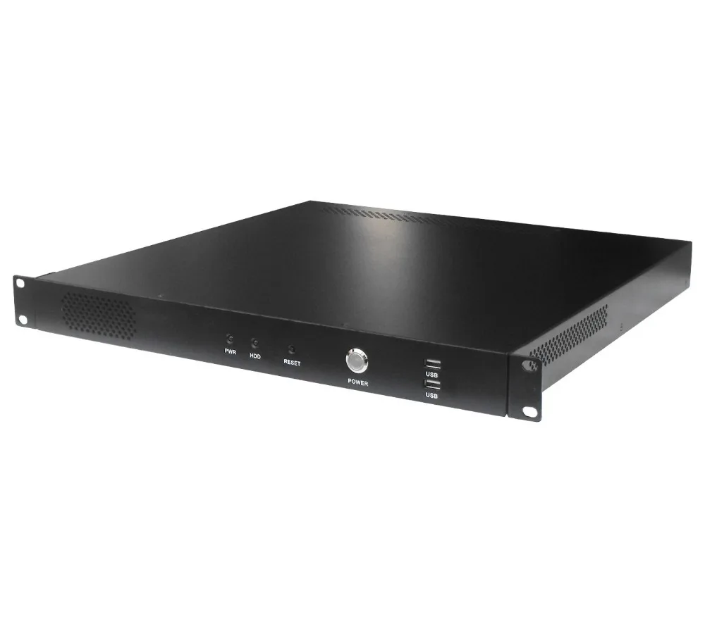 1U Rack Mount Industrial Chassis, Support MINI-ITX CPU board. Provide custom design services