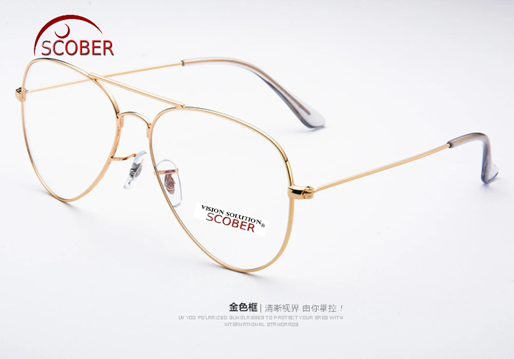 Classic Pilot Large Reading Glasses  Advanced Alloy Fashion Spectacles Eyeglasses +1 To +6 Can Custom Prescription