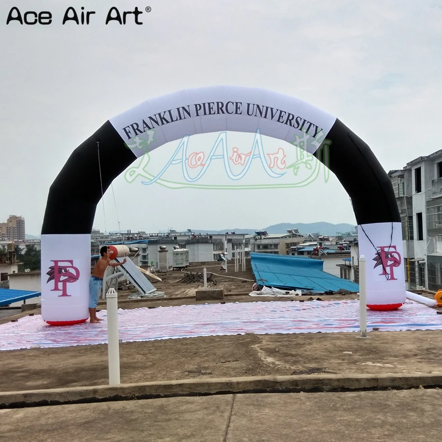 

8m W x 5.2m Arch Inflatable Welcome Gate Archway Event Entrance Curved Arch for University of Commerce Open Events