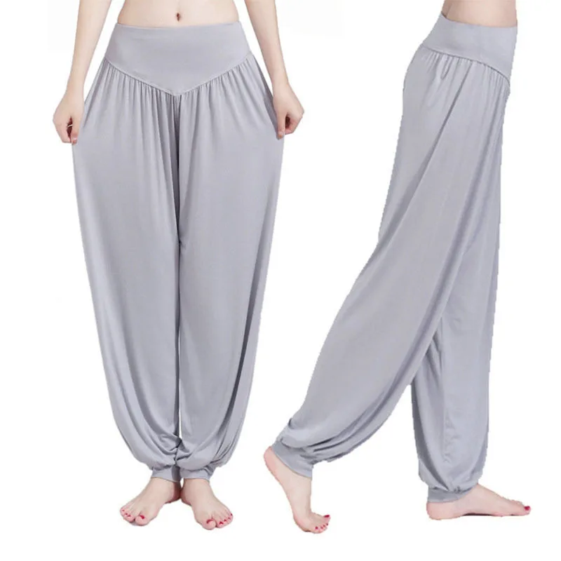 13 Colors Wide Leg Yoga Pants Plus Size Women Loose Pants Long Trousers for Yoga Dance S M L XL XXL XXXL Soft Modal Home Pants