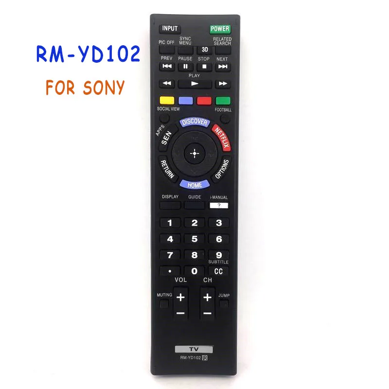 

RM-YD102 New General Remote Control For Sony KDL-42W651A KDL-46W700A 149276611 PLASMA BRAVIA LCD LED HDTV TV