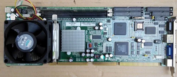 NuPRO-841 3.0  100% Original ( NUPRO 841) Full-Size Industrial motherboard PICMG 1.0 SBC with CPU RAM Onboard VGA LAN (No Fan)