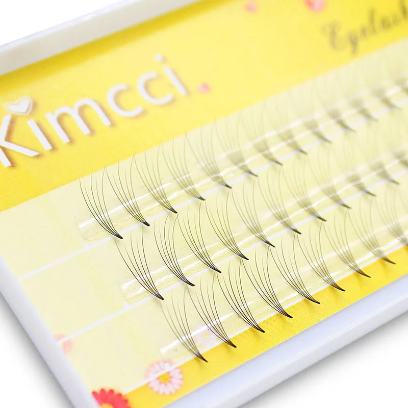 Kimcci 5D naturel individuel Faux cils de vison Volume russe greffage Extension de cils maquillage Faux cils 0.07C Cilia