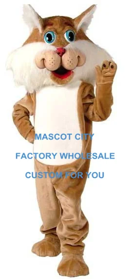 

Wirey Wildcat Mascot Costume Wild Animals Character Mascotte Outfit Suit Fancy Dress Party Carnival Cosply Costumes SW605