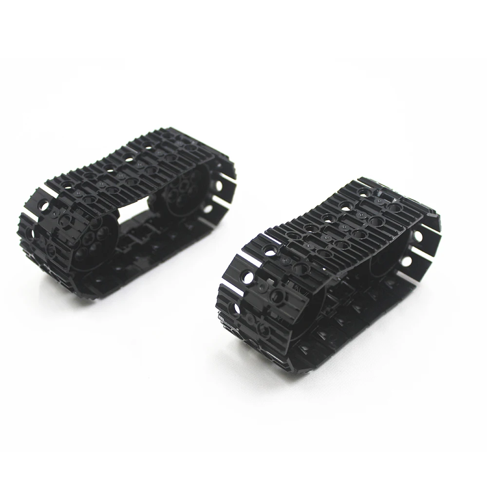 MOC Block Technical Parts 40pcs TRACK ELEMENT, 5X1.5 + 4pcs SPROCKET, DIA40,7 Compatible with Lego for Kids Boys Toy 88323 57519