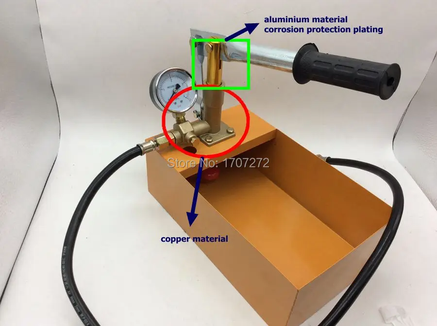 Hand movement 4.0mpa vacuum water pump for Water pressure test