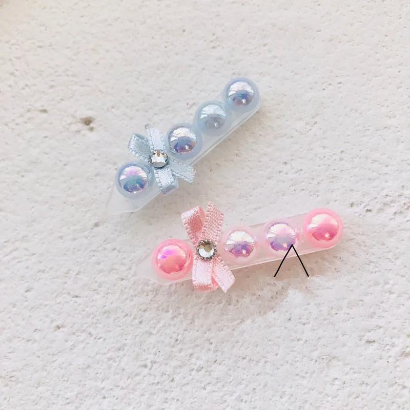 Pet Hair HirpinTeddy Maltese Dream Candy Pearl Hair Clip Handmade  Cats  Grooming Accessories Clips  hairpin 30pcs/lot