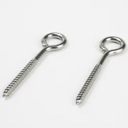 2pcs 95mm Big Eye Screw Bolt Hook 304 Stainless Steel Screw Eye DIY Rope Accessories Wood Screws Jewellery Accessories