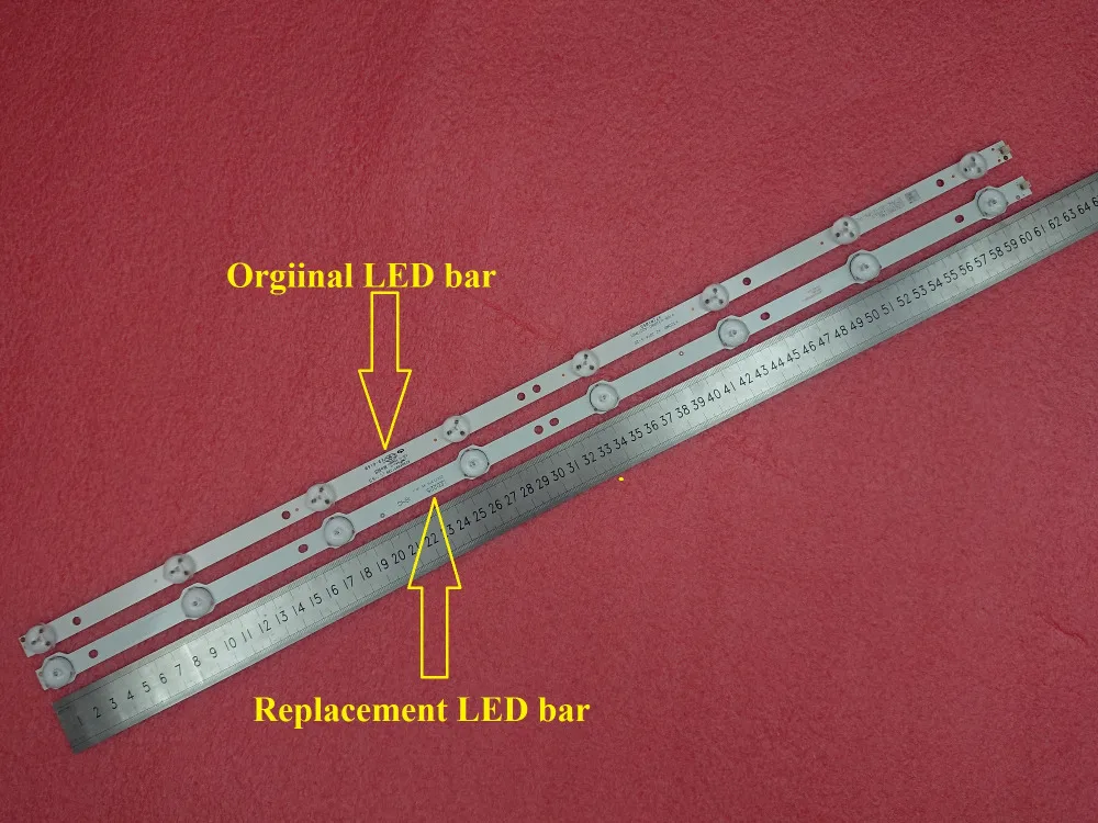 Imagem -05 - Faixa de Retroiluminação Led para Horizont 32le3181 32s1750ev Aoc Le32m3570 60 Le32d59 32pfl3045 4708-k320wd-a2213k01 A4213k01