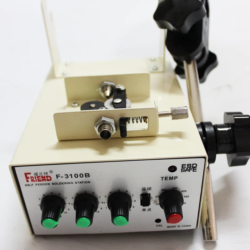 Automatic Feeding Tin Thermostatic Soldering Station Foot Machine  F3100B 70W Multi-function  Electric Iron Tool