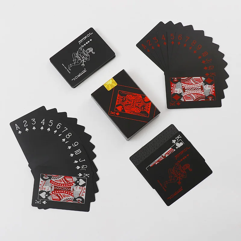 Plastic Playing Cards For Magic Tricks Poker Cards Iskambil Destesi Karty Do Gry PVC Waterproof 54pcs Deck Poker Card Box-packed
