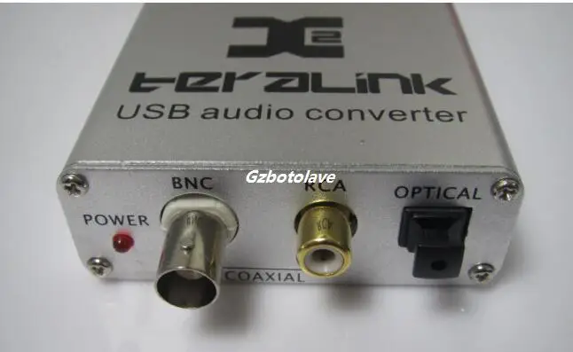 

TeraLink X2 USB coaxial BNC fiber SPDIF 24Bit/96KHz USB XP, vista, win7, for MAC Free ship