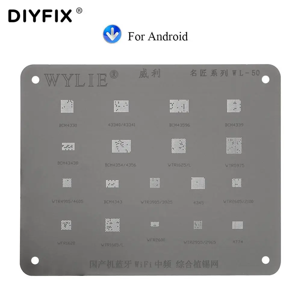 DIYFIX-Herramienta de reparación de teléfono, placa de acero inoxidable para xiaomi, Huawei, VIVO, OPPO, Android, Bluetooth, Wifi, Chip IC