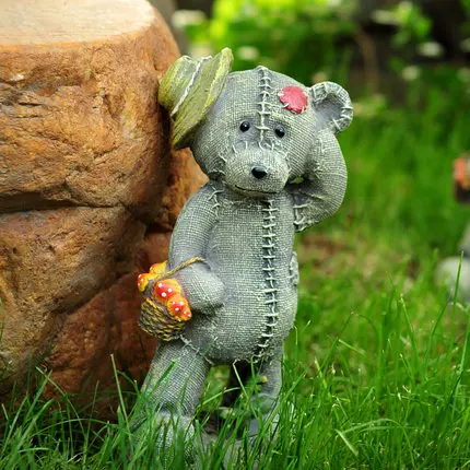 

Gardening garden courtyard simulation animal bear baby ornament decoration home kindergarten furnishings free shipping