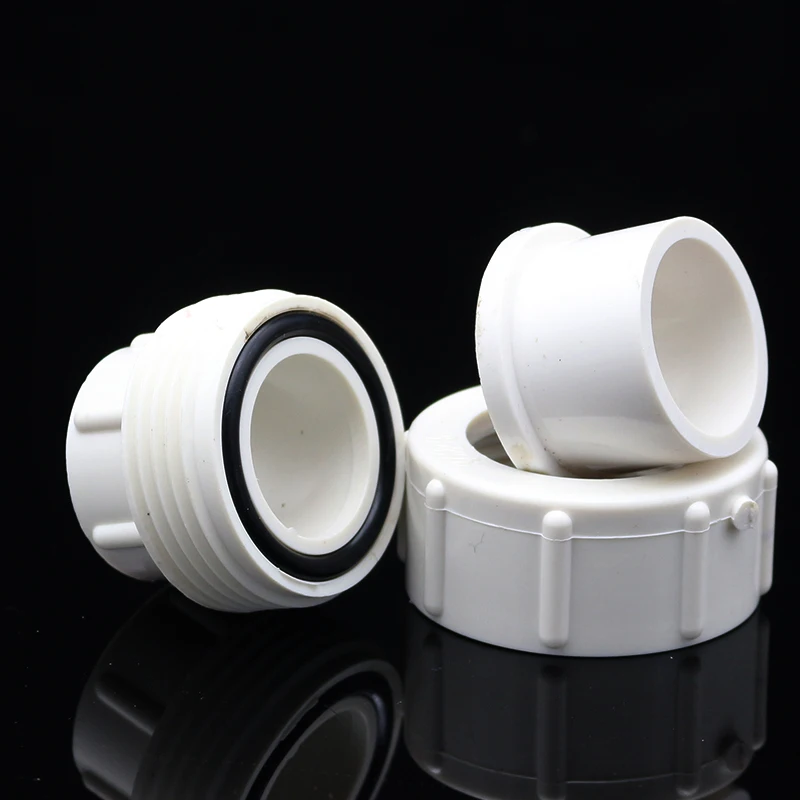 NuoNuoWe PVC Union Straight Equal Coupling Connectors 20-110mm Inner Dia. Pvc Pipe Fittings Tube Joint 2pcs-pack