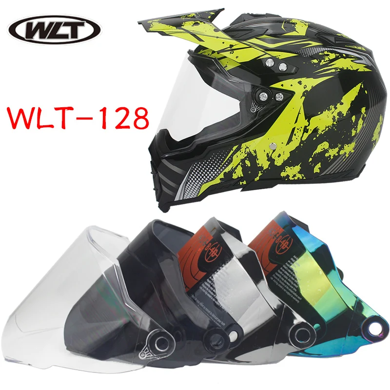 1 piece face shield for Full face motorcycle helmet visor replacement glasses Lens for WLT-128