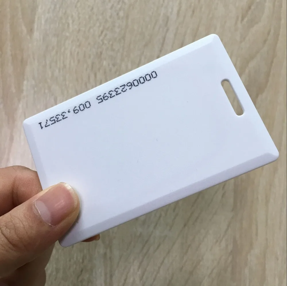Long Range Proximity Card 125KHz RFID/EM 1.8mm Thickness Card with EM4200 chip Clamshell Card for door access control system