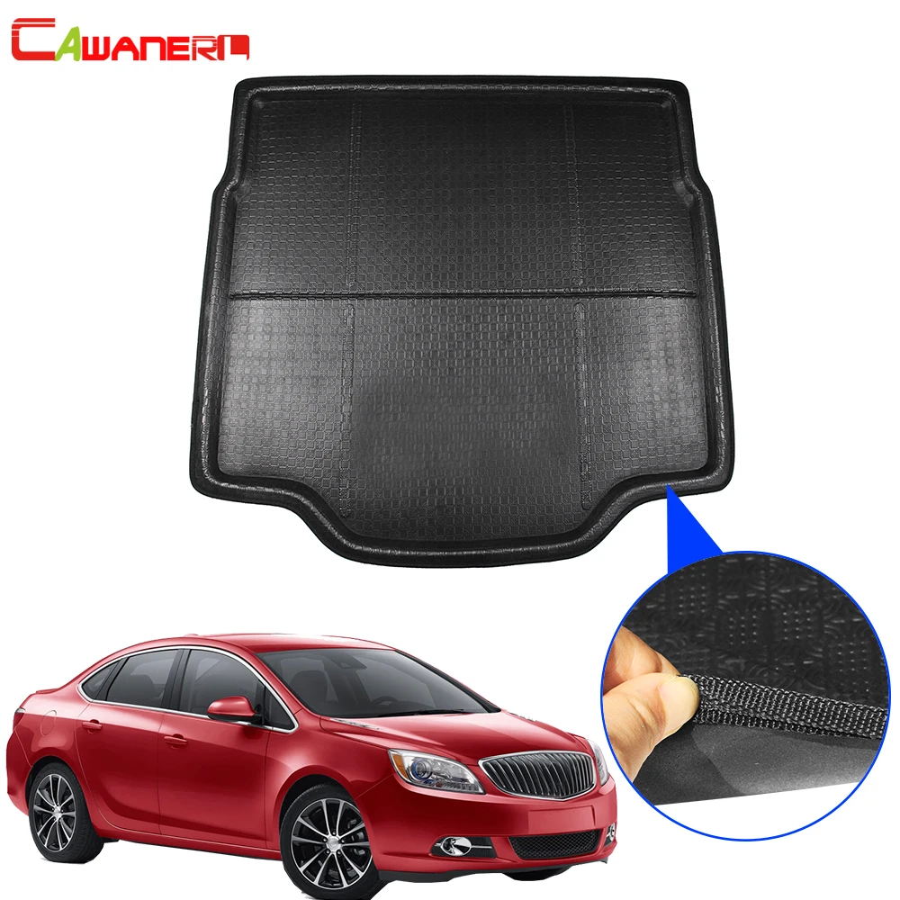 

Cawanerl Car Rear Trunk Mat Tray Boot Liner Cargo Kick Carpet Floor Luggage Protection Pad For Buick Verano Sedan 2015-2018