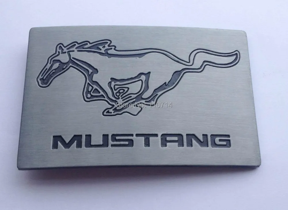 Mustang Belt Buckle belt buckle with silver finish SW-B1125 suitable for 4cm wideth snap on belt with continous stock