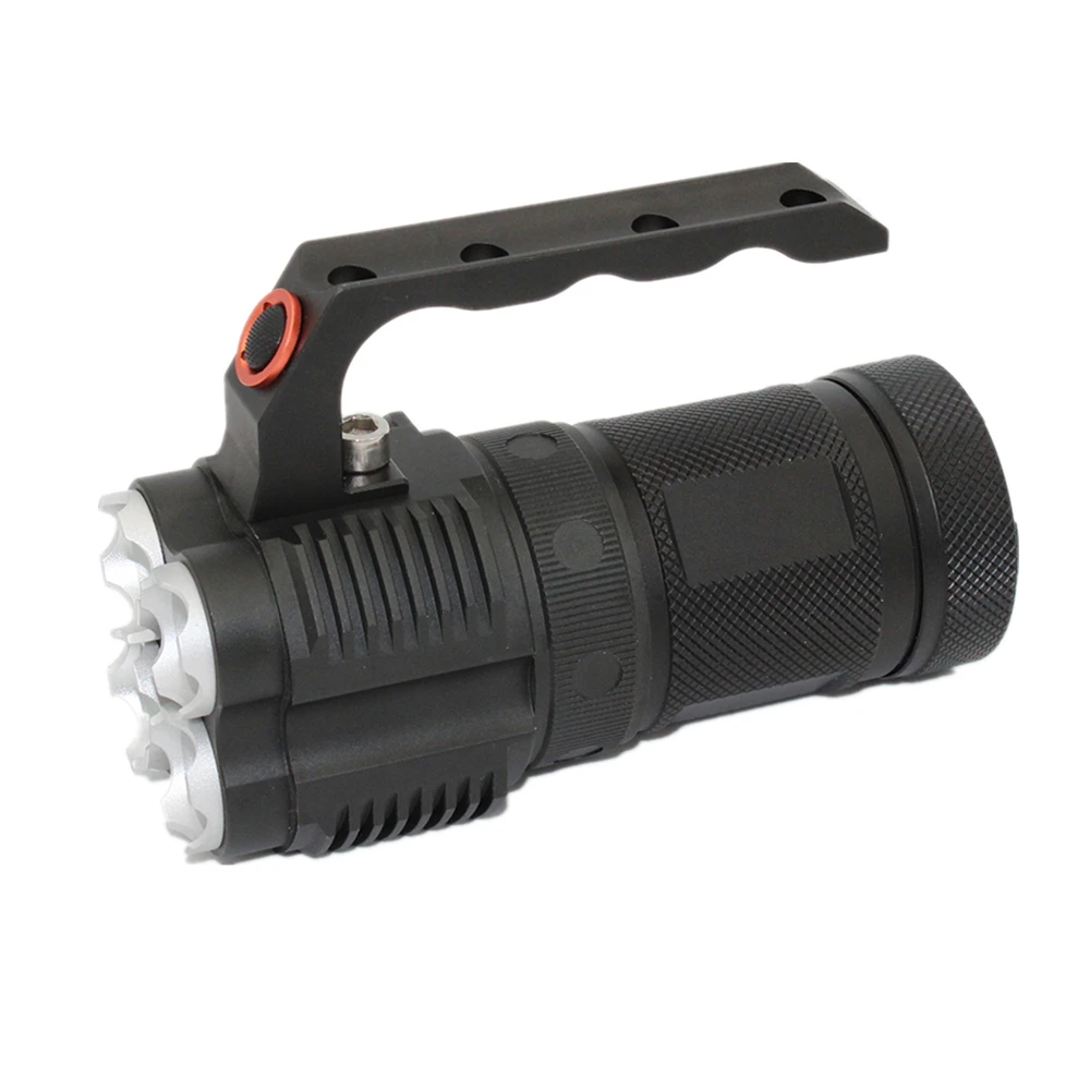 4800LM 4 x XM-L2 LED Flashlight 4 Modes High/Middle/Low/Strobe Portable Aluminum Torch Lamp Use 4x 18650 Li-ion Battery