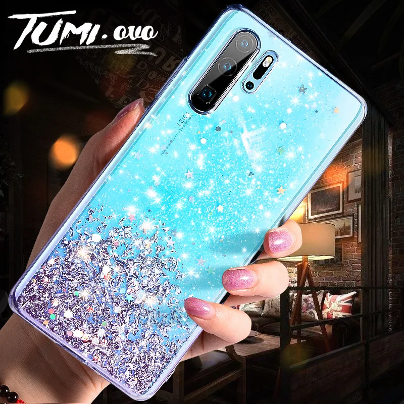 Silver Foil Star Phone Cover For Huawei P10 Plus P20 Lite P30 Pro Nova 2s 3e 3i 3 4 4e Honor 10 V10 V20 20i Soft Phone Case