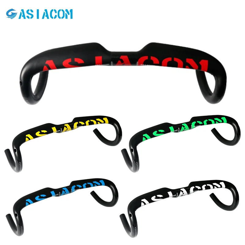 

ASIACOM FULL carbon fiber Road Bicycles Curved handle 31.8*400/420/440M Road Handlebar/Bent Bar Internal wiring Race handle