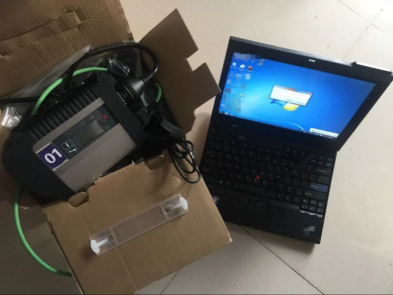 top mb star diagnostic tool mb sd c4 with hdd software 2024.12v in laptop x220t (8g, i5) tablet ready to work for star c4