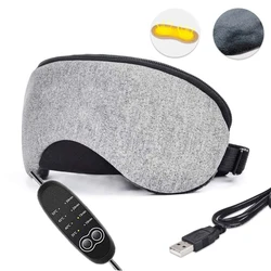 Recyclable USB Hot Steam Sleep Eye Mask Heated Lingette Lavable Cotton Eye Mask For Sleep Eye SPA Lavender Adjustable Bandage