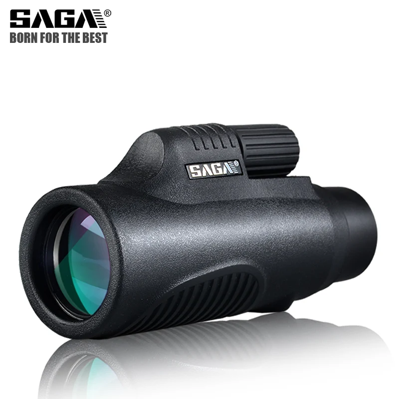 SAGA-telescopio Monocular BAK4, 8x32, 10x42, HD, Mini, para caza al aire libre, acampada, teléfono