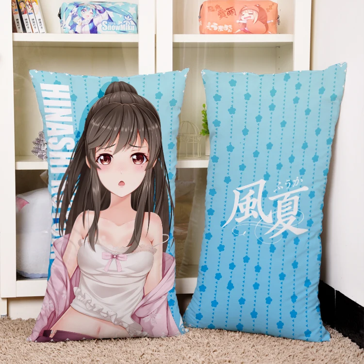 

Anime Cartoon Fuuka Hinashi Koyuki Hugging ectangle Pillow Case Pillow Cover Pilllowcase Cushion Gift