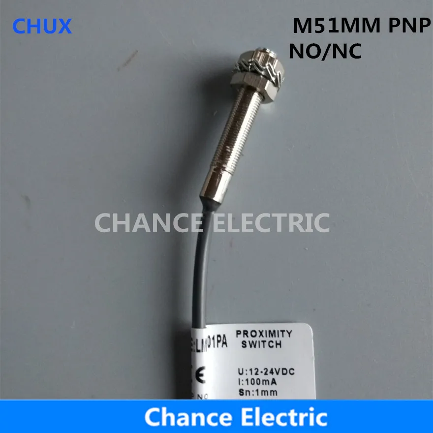 CHUX M5 1mm Cylinder Inductive Proximity Sensor Switch High Quality Lj5a3 Im5-1-dpa Pnp No Nc Dc 6~36v